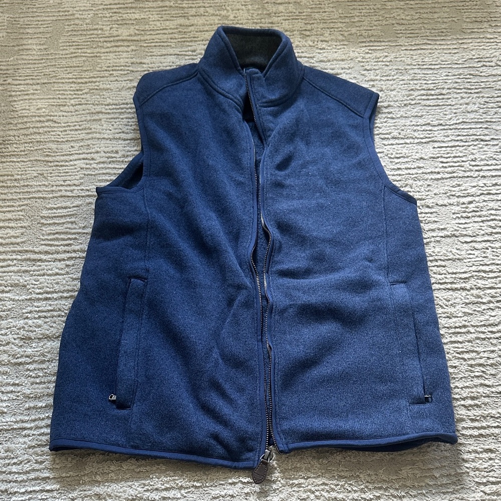 Vineyard Vines Men's Navy Fleece Vest